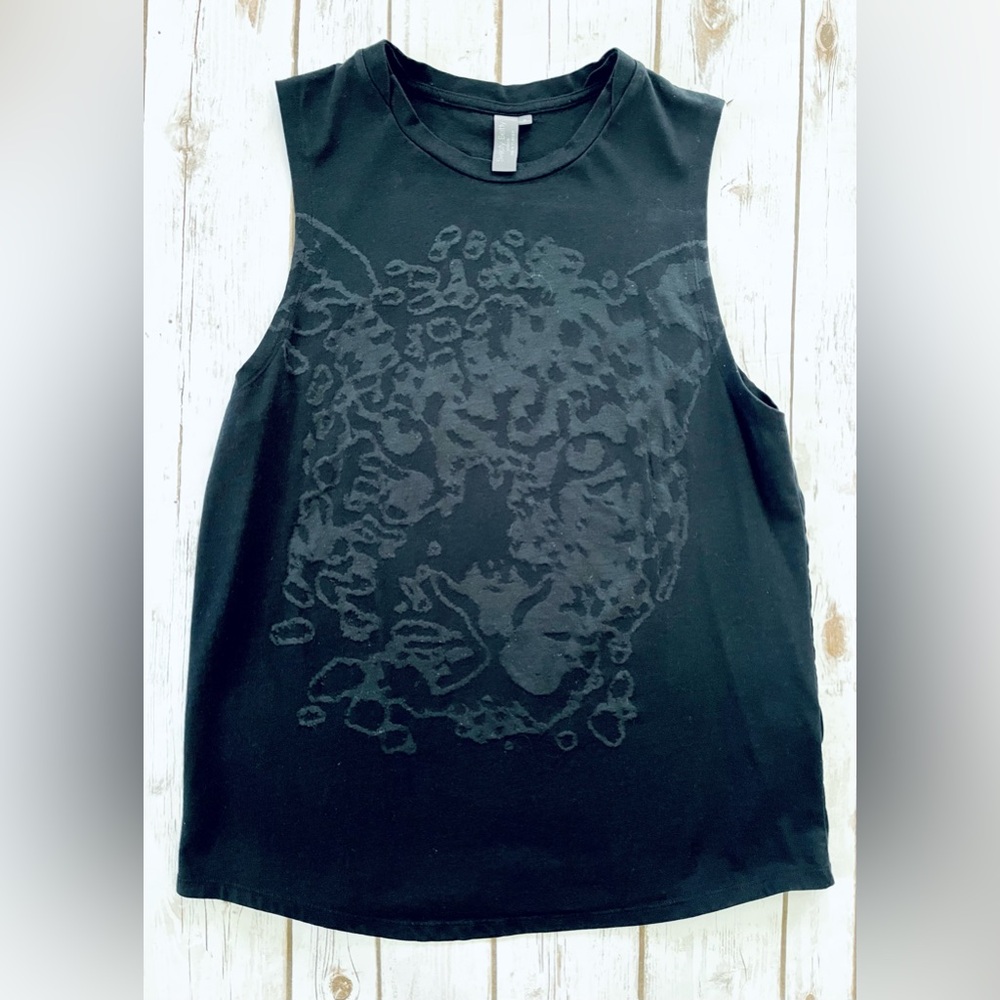 Sweaty Betty Leopard Cheetah Burnout Tank Top Size S Small